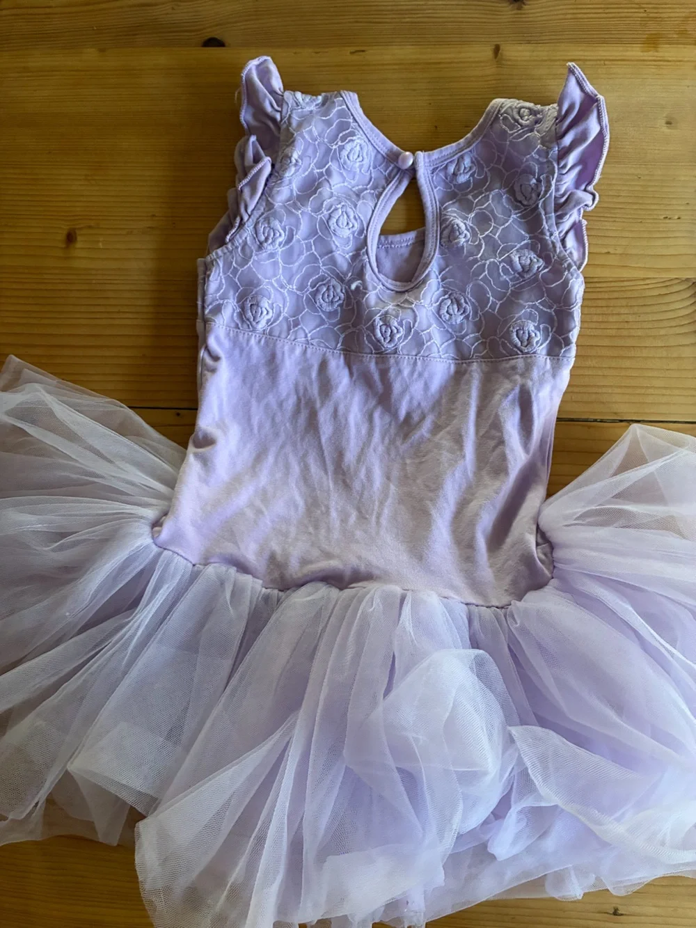 Lot of 3 dance leotards with attached tutus, size 5/6